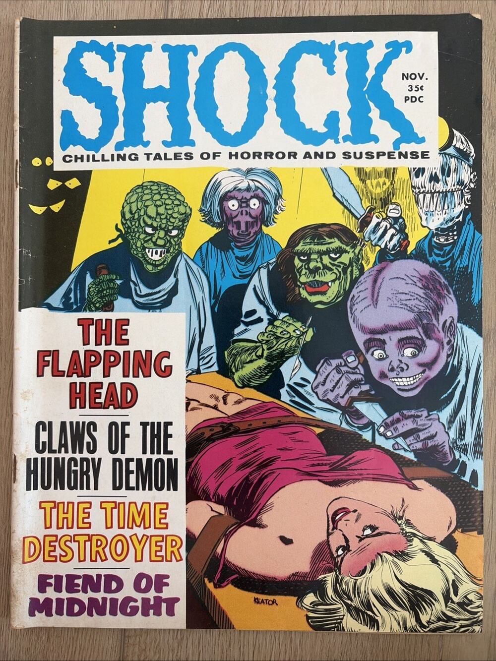 SHOCK #4 November 1969 Chilling Tales Of Horror and Suspense Comics